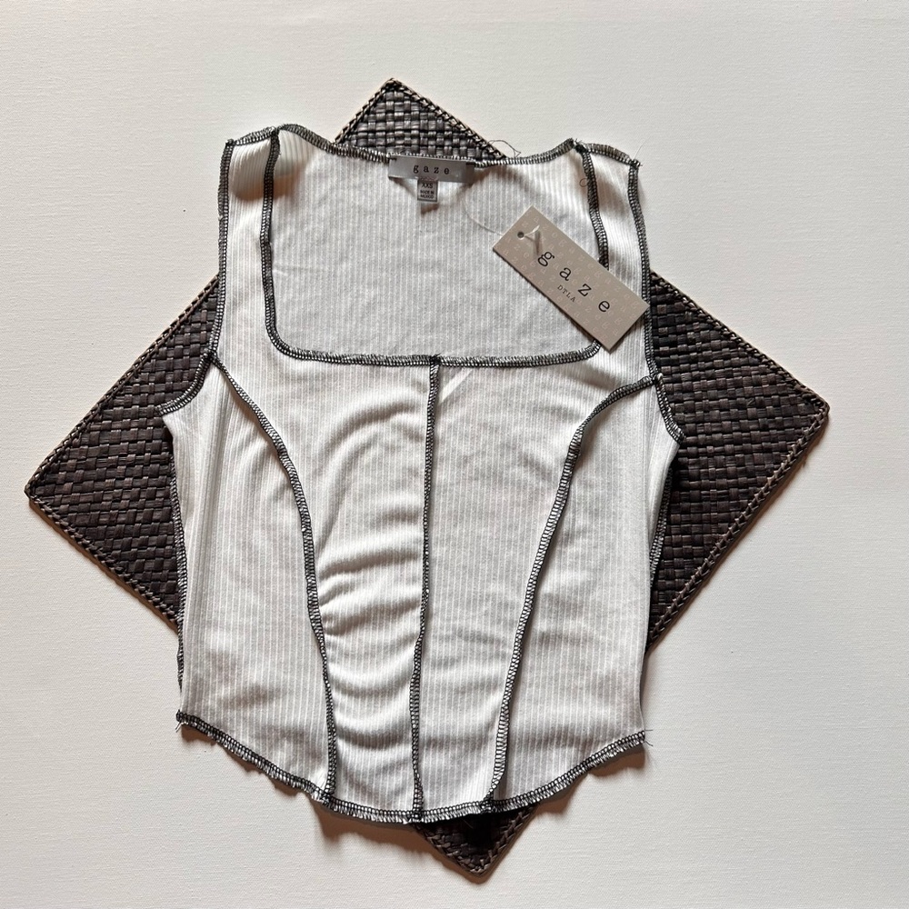 Crop Tank Top - Reverse Stitch